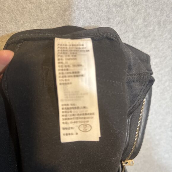 Abercrombie & Fitch Straight Ultra High Rise Vegan Leather Pants Sz 31/12 VTG - Picture 6 of 13